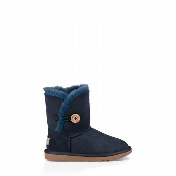 Navy UGG Bailey Button Ii Boots For Girl | UK 00950